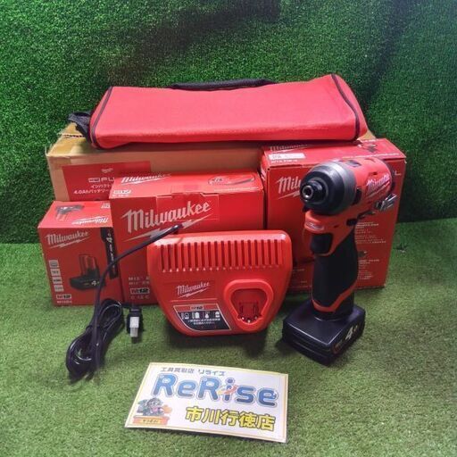 ミルウォーキー M12 FID-401B インパクトドライバーセット<br>【市川行徳店:ITDR7OXIHLK0】