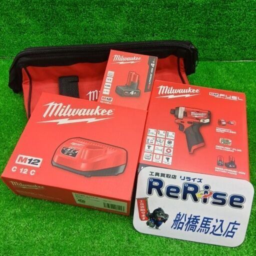 ミルウォーキー M12 FID-401B インパクトドライバーセット<br>【船橋馬込店:ITGJ6Q25D4ZM】
