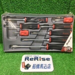 Snap-on/スナップオン<br>ドライバーセット8本セット レッド【船橋馬込店:ITARV9N4SBW9】