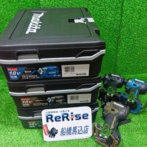 makita/マキタ TD173DZK 充電式インパクトドライバー 本体＋ケース 青黒オリーブ 3台セット【船橋馬込店:IT0RW9JXV7UQ】