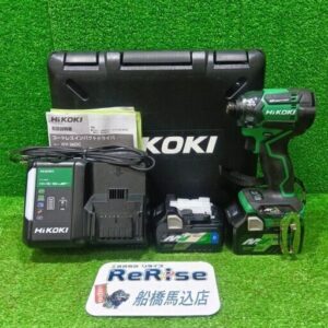 HiKOKI/ハイコーキ<br>WH36DC  コードレスインパクトドライバー フルセット【船橋馬込店:ITTS21CSOVJS】