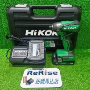 HIKOKI<br>WH18DD(2BG) コードレスイインパクトドライバ フルセット【船橋馬込店:ITUEIYYJAJKG】