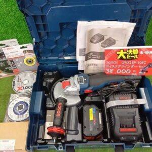 BOSCH/ボッシュ<br>GWX18V-10SC コードレスディスクグラインダー 替刃セット付き【野田愛宕店:IT4AIO8A4CVO】
