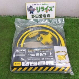 TRUSCO/トラスコ<br>EC103-YB トラ柄 延長コード【野田愛宕店:ITT9Y6TE9PKG】